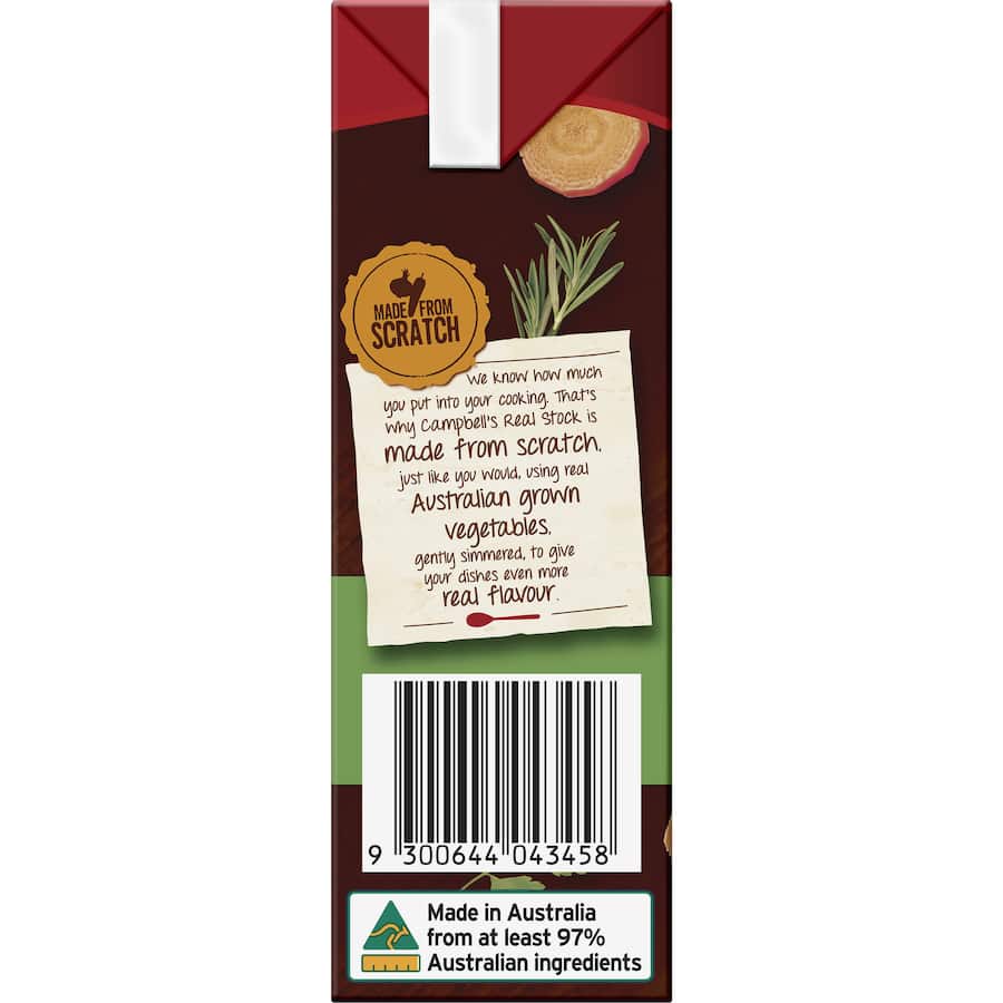 Campbells Real Stock Vegetable Stock Liquid Carton 500mL