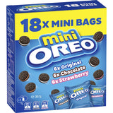 Oreo Mini Biscuits Variety Pack showcases bite-sized cookies in classic flavors, perfect for snacking and sharing.