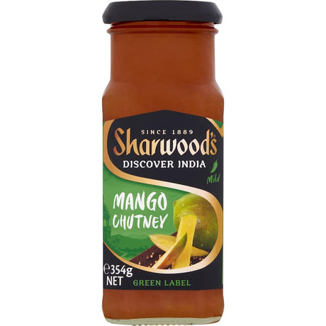 Mango chutney with a sweet-tangy flavor, ideal for pairing with cheeses and meats or as a zesty dip.