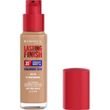 Rimmel Foundation in True Beige offers 35-hour wear, hydration, SPF20, and a natural finish for a flawless complexion.