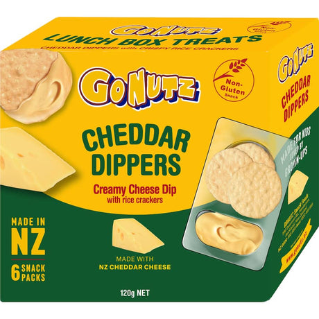 Crunchy Gonutz gluten-free crackers paired with cheese, perfect for healthy snacking anytime, anywhere.