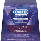 Oral-B 3D White Whitening Whitestrips with anti-slip technology for a radiant smile, removing tough stains in just 2 weeks.