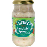 Heinz Sandwich Spread featuring tangy pickles and creamy mayo, perfect for enhancing sandwiches and snacks.