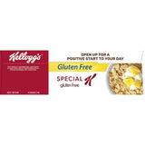 Kellogg's Special K Gluten Free cereal features crispy brown rice flakes, packed with vitamins for a nutritious breakfast.