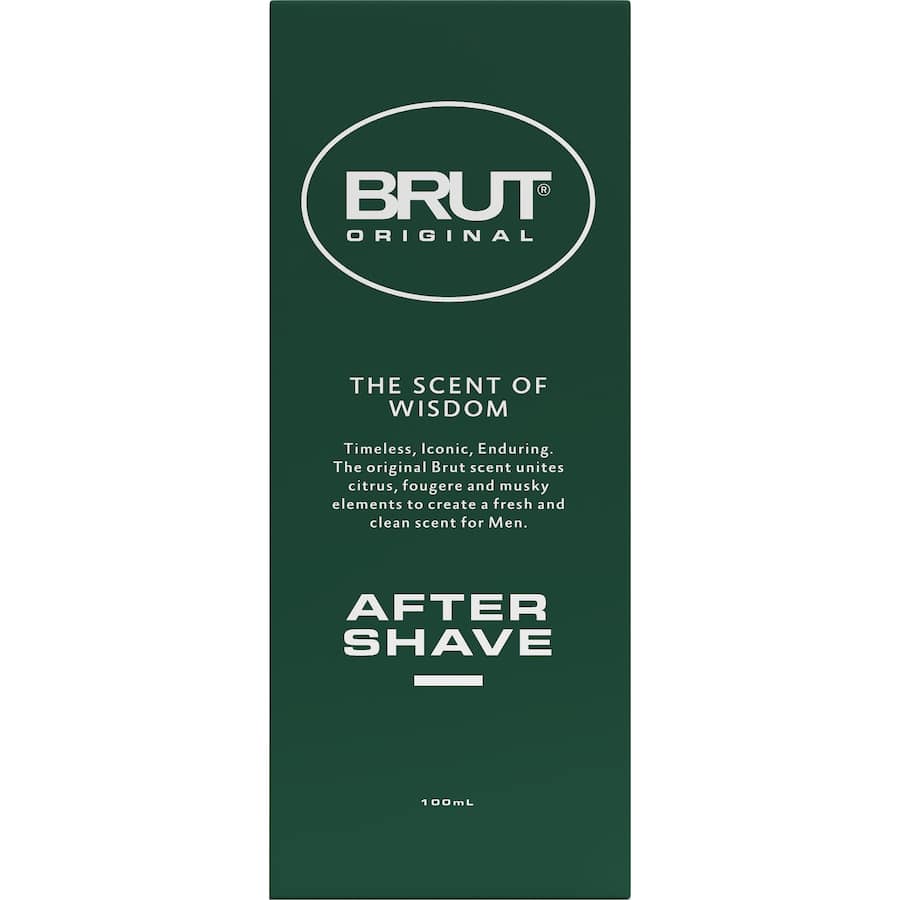 Brut 33 Aftershave bottle with a masculine fragrance, smoothing skin and providing a refreshing post-shave experience.