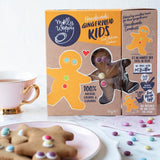 Iced gingerbread cookies for kids, made from 100% natural ingredients, perfect for festive celebrations and delightful snacks.