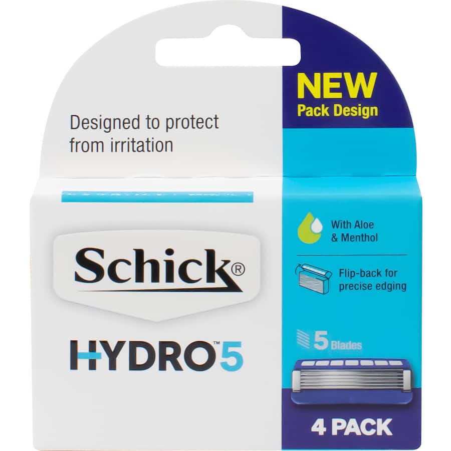 Schick Hydro 5 Razor Blades  4pack