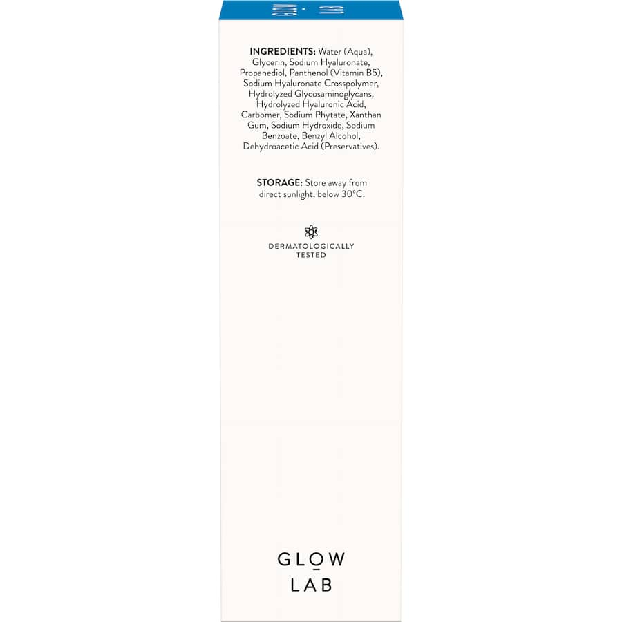 Glow Lab Facial Serum with 2% Micro Hyaluronic Acid for intense hydration and a youthful, radiant complexion.