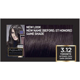 Vibrant L'Oréal Paris Preference hair colour 3.12 for bold, luminous colour with 100% grey coverage and lasting shine.