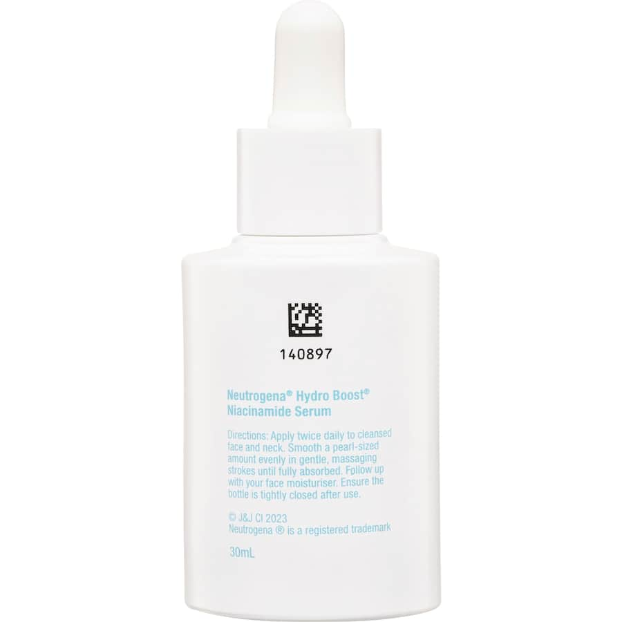 Neutrogena Hydro Boost Facial Serum with 10% Niacinamide for brightening, hydration, and minimizing pores.