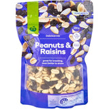 Woolworths Nut & Fruit Mix featuring almonds, cashews, walnuts, and sweet raisins, perfect for a nutritious on-the-go snack.