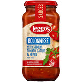 Rich and savory Leggo's Bolognese pasta sauce made with premium ingredients and authentic Italian flavors.