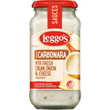 Creamy Leggo's Pasta Sauce Carbonara made with fresh cream, cheese, and herbs for gourmet pasta dishes.