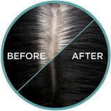 L'Oreal Magic Retouch Hair Colour 1 Black spray for quick grey root coverage, blending seamlessly with dark hair.