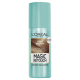 L'Oreal Magic Retouch Hair Colour 4 Light Brown spray for quick, seamless grey root coverage between color appointments.