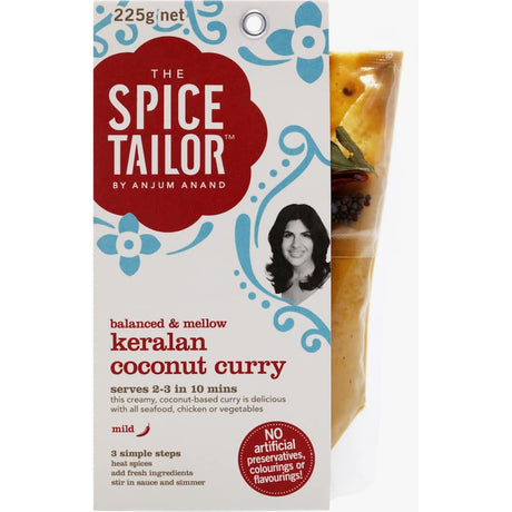 Coconut curry sauce kit for authentic Indian flavor, easy to prepare, gluten-free and vegan for versatile meal options.