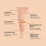 Frula Face Moisturiser with Vitamin C and SPF15, offering hydration, sun protection, and an instant glow for radiant skin.