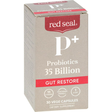 Red Seal Probiotic 35 Billion: 11 strains, 35 billion live cells for gut health, digestion, and immune support in one daily dose.