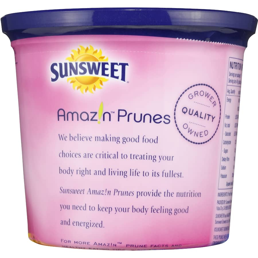 Sunsweet Prunes: nutritious, sweet dried plums for digestive health, versatile for snacking, salads, and baking.