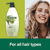 Palmolive Naturals Aloe Vera Shampoo for all hair types, nourishing and hydrating for smooth, shiny, manageable locks.