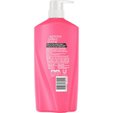 Sunsilk Addictive Brilliant Shine Shampoo bottle, showcasing nourishing ingredients for shiny, silky hair.