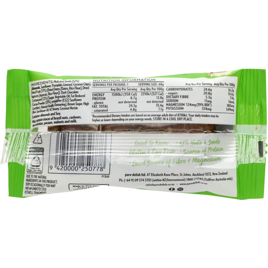 Pure Delish Primal Snack Bar Chocolate