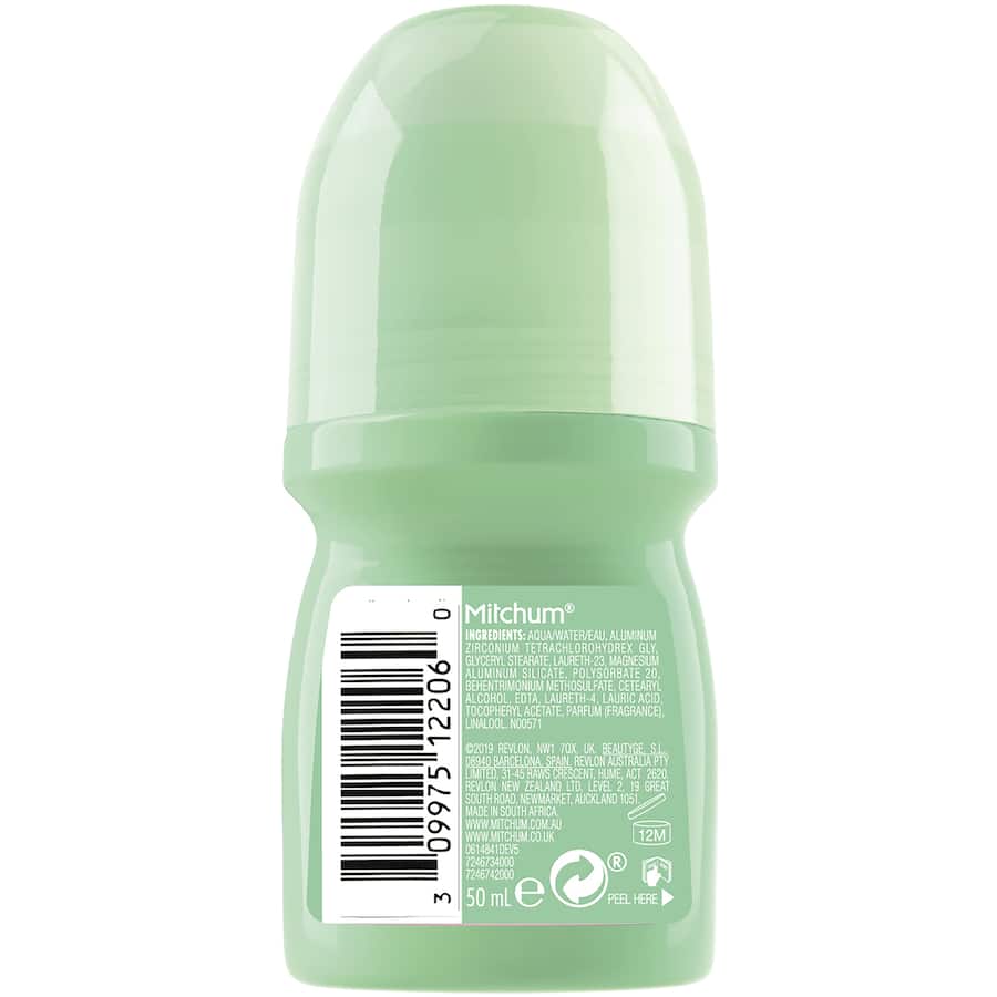 Mitchum Roll On Powder Fresh Lady deodorant offers long-lasting odor protection with a fresh powder scent for active women.