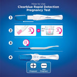 Clearblue Ovulation Kit with 10 tests and 1 pregnancy test, accurately identifies peak conception days for your fertility journey.