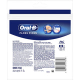 Oral B Dental Floss Picks with ergonomic design and shred-resistant floss for effective plaque removal and gum health.