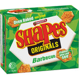 BBQ-flavored Arnotts Shapes Crackers, perfect for dips or solo snacking, delivering bold taste and crunchy texture.