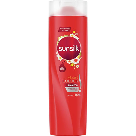 Sunsilk Shampoo Vibrant Colour enhances and nourishes colored hair for radiant shine and long-lasting vibrancy.