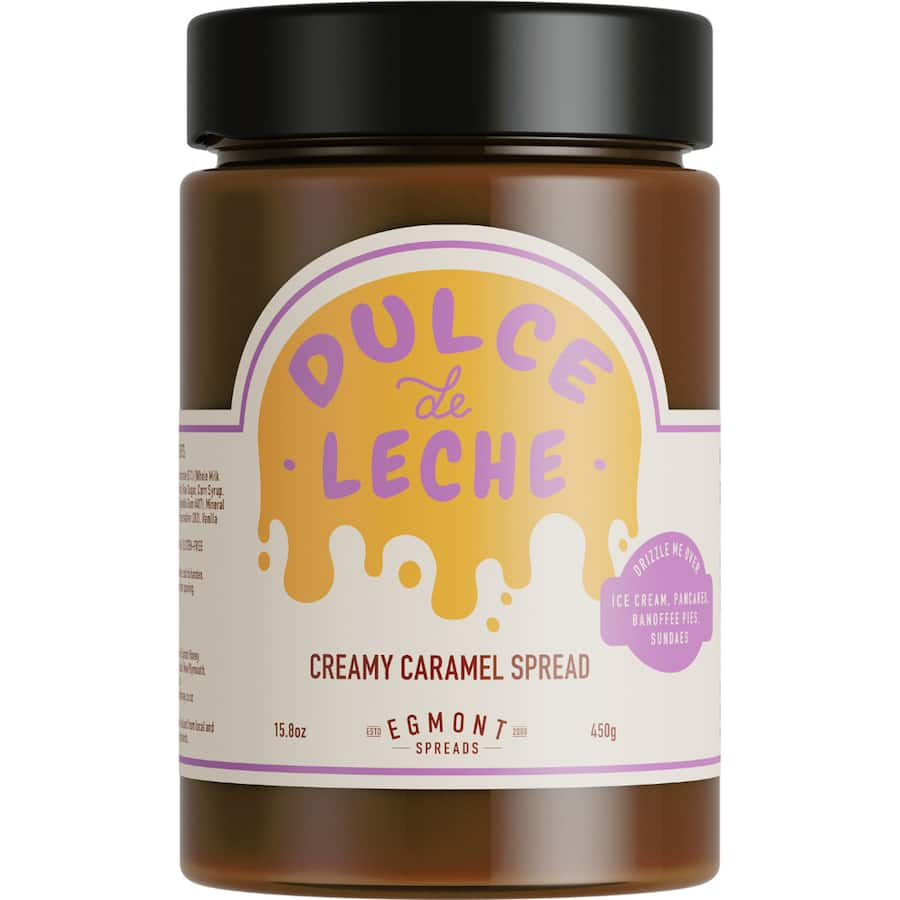 Egmont Caramel Spread Dulce De Leche, a luxurious, creamy caramel perfect for enhancing desserts and breakfast treats.