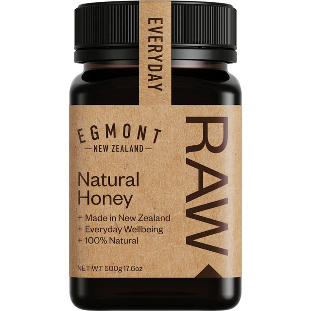 Egmont Raw Honey, natural superfood from New Plymouth, rich in nutrients and antioxidants, perfect for sweetening dishes.