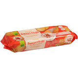 Woolworths rice crackers with sweet chilli flavor, light, crispy, oven-baked, and free from artificial additives.