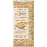 Whittakers Artisan Chocolate with caramelised buttermilk, vanilla, and 28% cocoa in a thin 100g block for a luxurious treat.