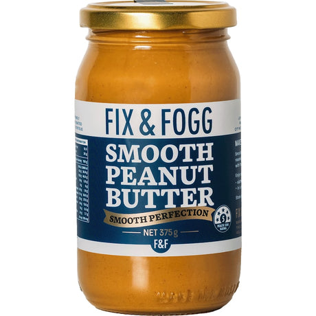 Smooth and creamy Fix & Fogg peanut butter made from high-quality hi-oleic peanuts and New Zealand sea salt.