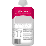 Bottled Genevieve's French Dressing Classic Vinaigrette, featuring a blend of vinegar, herbs, and mustard for gourmet salads.