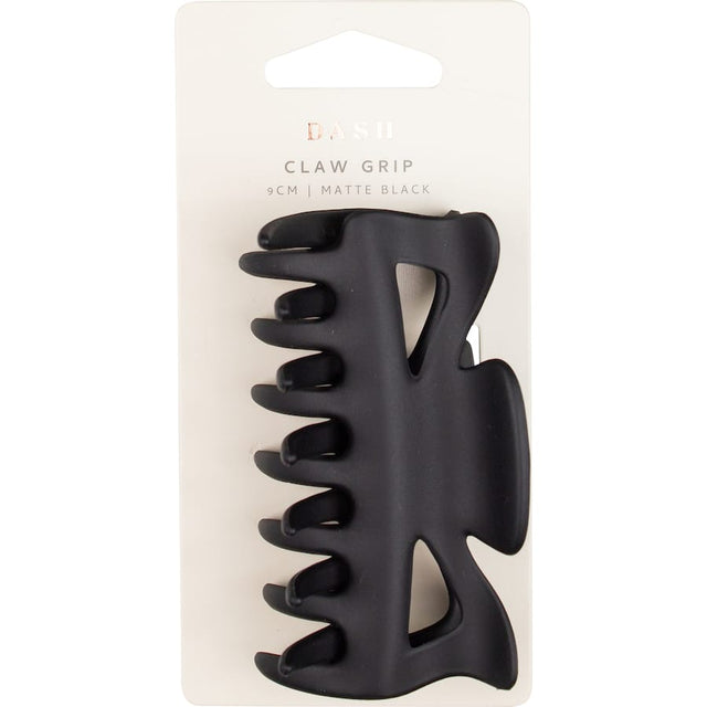 Sleek matte black hair claw for stylish updos and everyday elegance, perfect for all hair types and occasions.