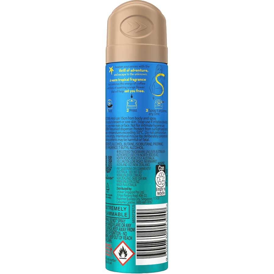 Impulse Female Bodyspray Wanderlust 75mL