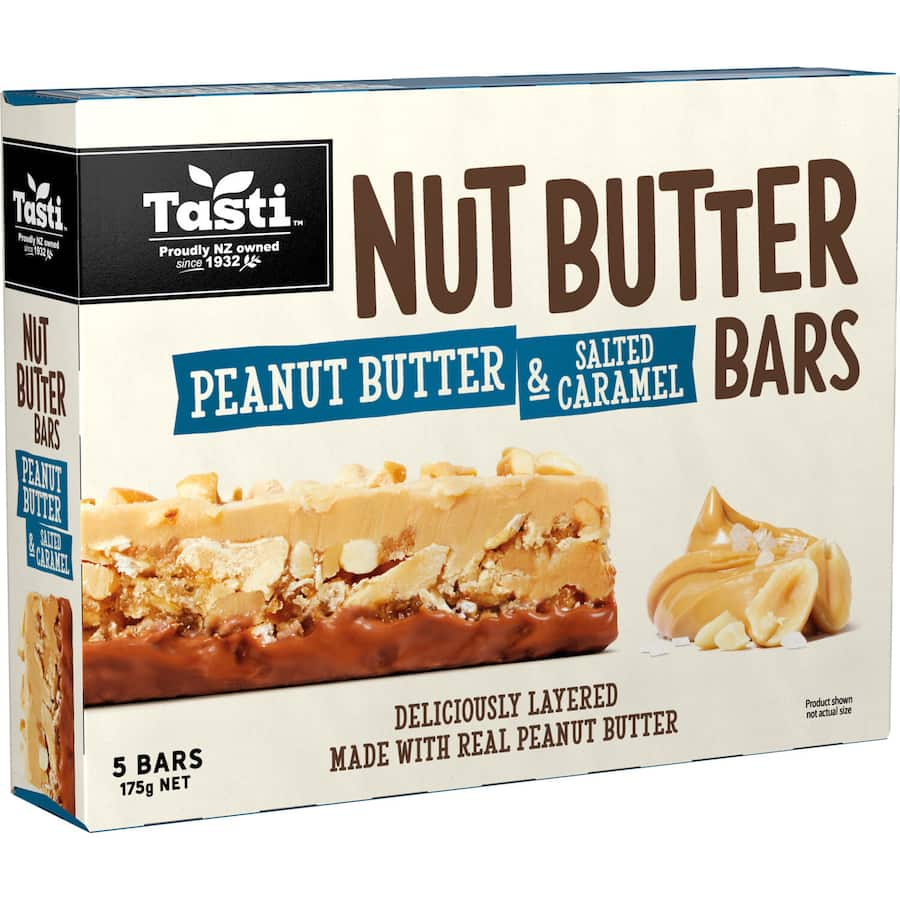 Tasti Nut Bars Peanut Butter & Salted Caramel