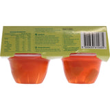 Woolworths peach fruit snacks in strawberry jelly, featuring real fruit, vibrant colors, and no artificial additives.