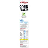 Kellogg's Corn Flakes in a bowl, featuring crisp, golden flakes made from sun-ripened corn for a nutritious breakfast.