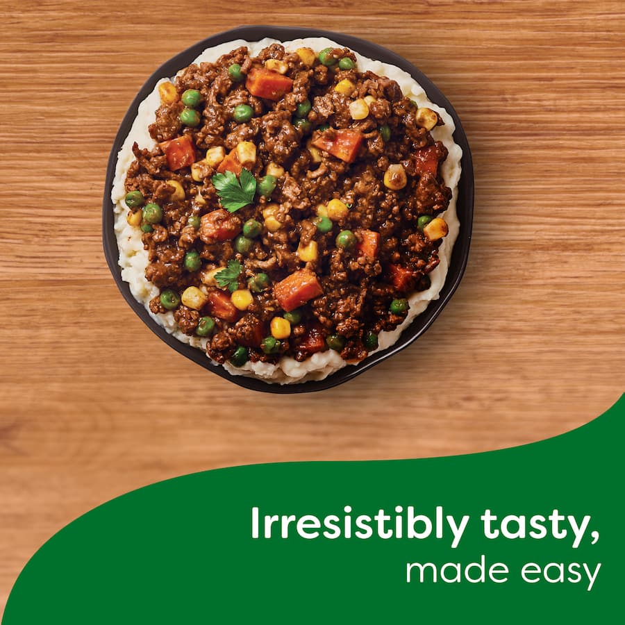 Continental Meal Base Rich Beefy Mince package, featuring a blend of real ingredients for quick and hearty family dinners.