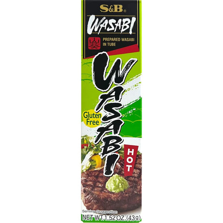 S & B Asian Neri Wasabi paste, perfect for adding zesty heat to sushi and Asian dishes.