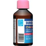 Duro-Tuss Children's airway supplement in strawberry flavor, sugar-free and non-drowsy, for kids 2 years and older.