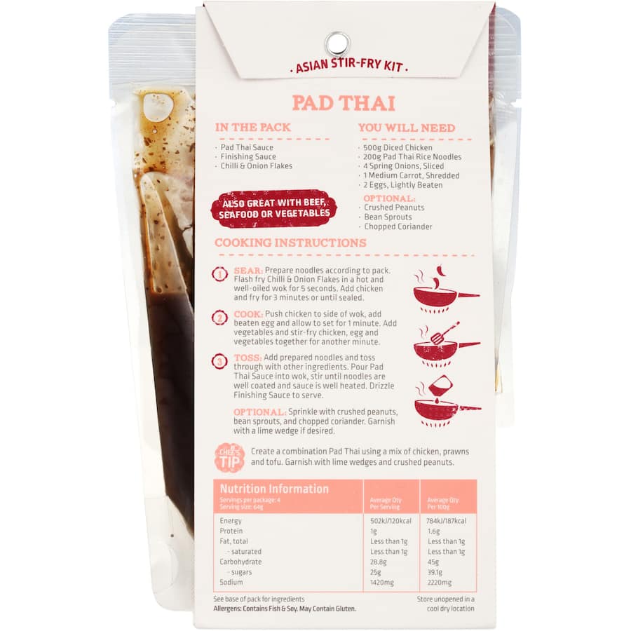 Street Kitchen Meal Kit Pad Thai Packet 255g