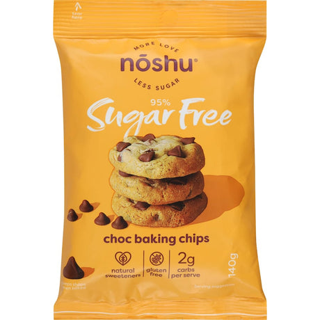 Guilt-free 95% sugar-free chocolate chips ideal for baking delicious and healthier treats.