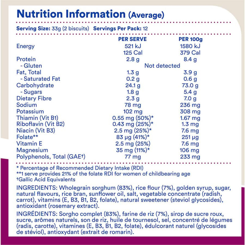 Sanitarium Gluten Free Wheat Biscuits Berry