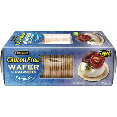 Crispy gluten-free wafers ideal for toppings, perfect for snacks and entertaining with a light, delicate texture.