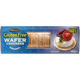 Crispy gluten-free wafers that serve as a versatile base for cheese, spreads, or sweet toppings, perfect for any snack time.